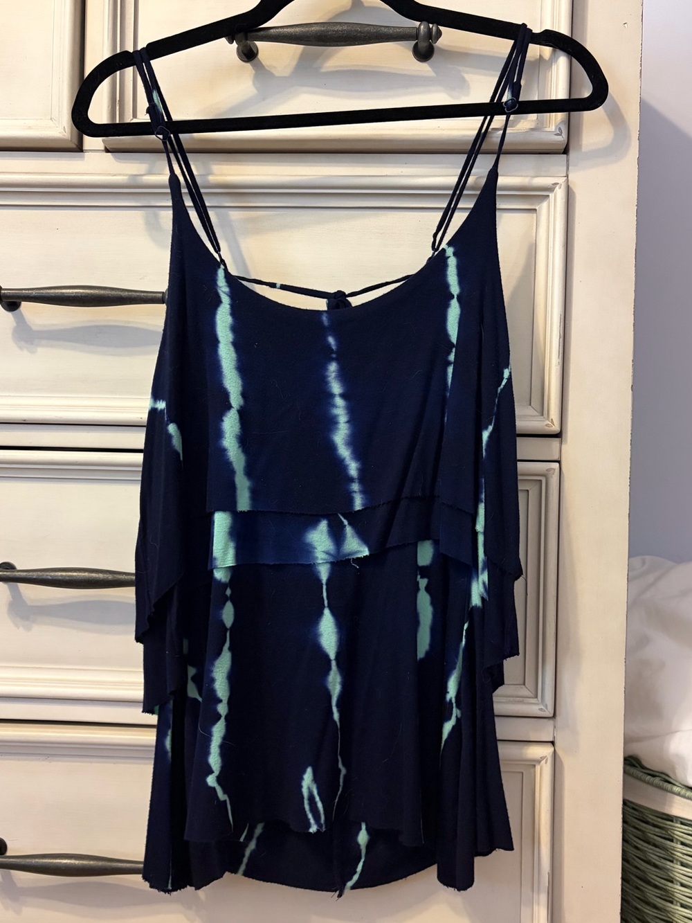 Vintage Havana open back layered tie dye top